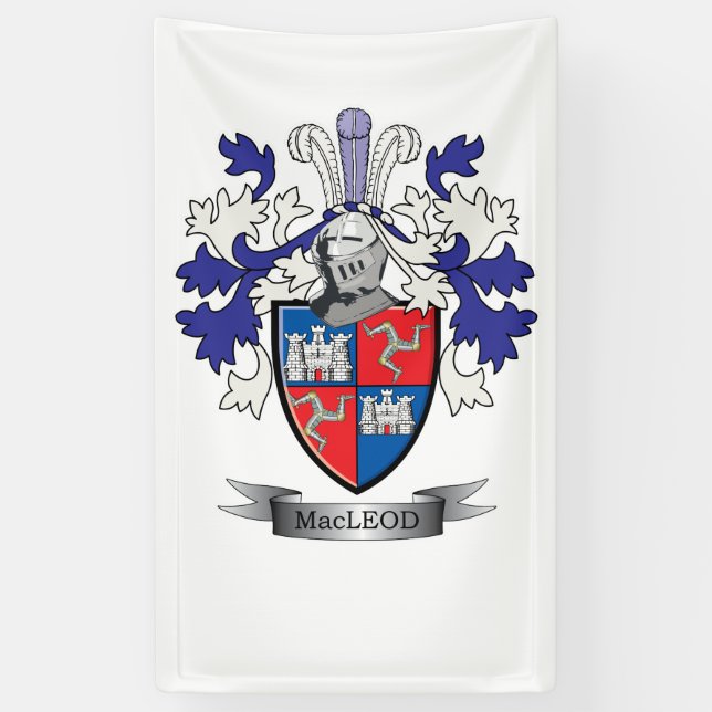 Lona Escudo de armas del escudo de la familia de (Vertical)