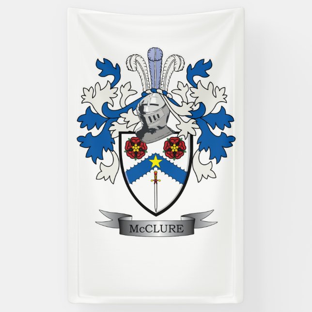 Lona Escudo de armas del escudo de la familia de (Vertical)
