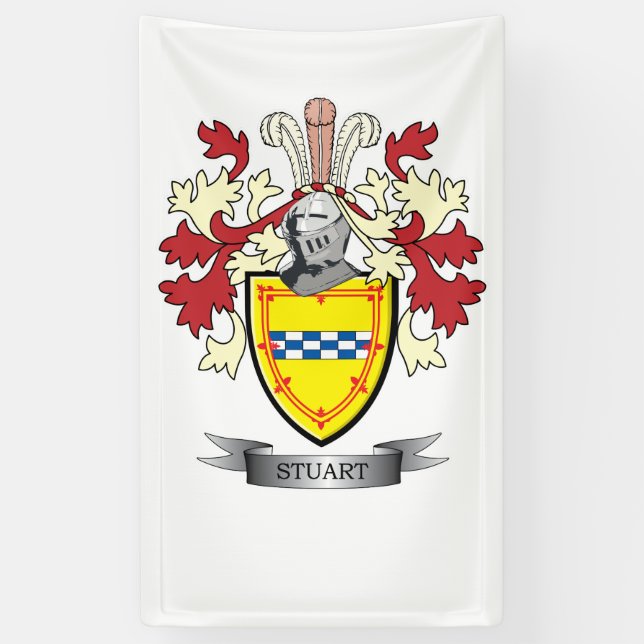 Lona Escudo de armas del escudo de la familia de (Vertical)