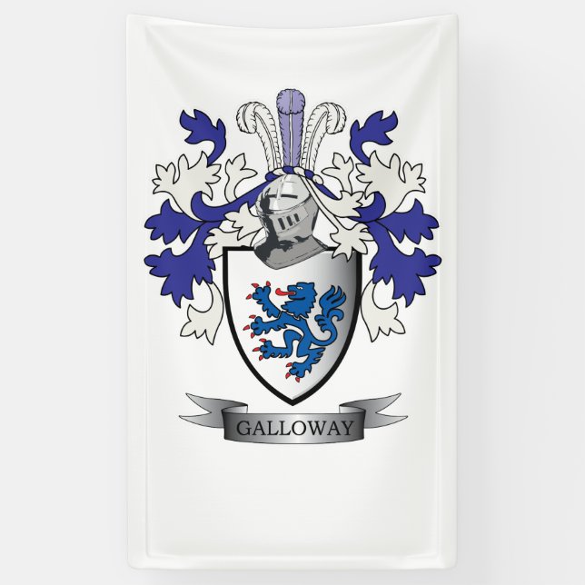 Lona Escudo de armas del escudo de la familia de (Vertical)