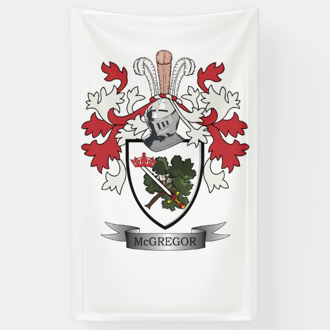 Lona Escudo de armas del escudo de la familia de (Vertical)