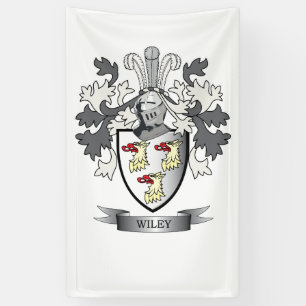Lona Escudo de armas del escudo de la familia de Wiley