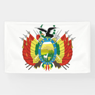 Lona escudo de armas símbolo emblema bandera país Boliv