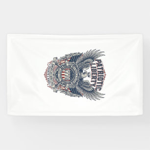 Lona Escudo de batalla patriótico 1776 Símbolo inspirad