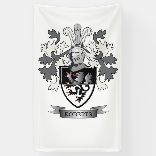 Lona Escudo de la familia de Roberts (Vertical)