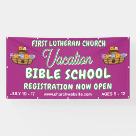 Lona Escuela Bíblica de Vacaciones con el Arca de Noé