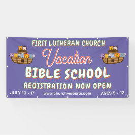 Lona Escuela Bíblica de Vacaciones con el Arca de Noé