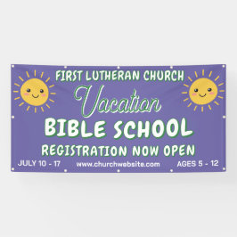 Lona Escuela Bíblica de Vacaciones Sol Sonriente