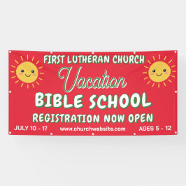 Lona Escuela Bíblica de Vacaciones Sol Sonriente