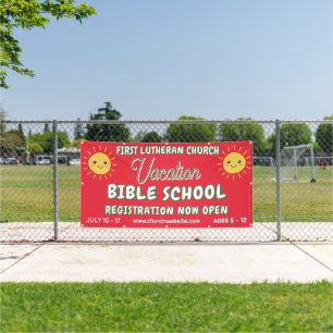 Lona Escuela Bíblica de Vacaciones Sol Sonriente
