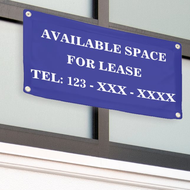 Lona Espacio disponible para arrendar personalizable (Edificio exterior)