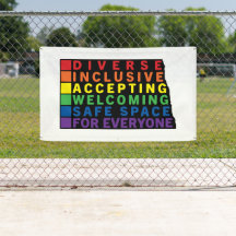 Espacio seguro LGBTQ de Dakota del Norte (Negro)