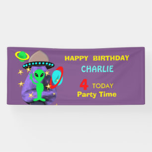 Lona Espacio Ultraterrestre Alien niños divertidos Fie