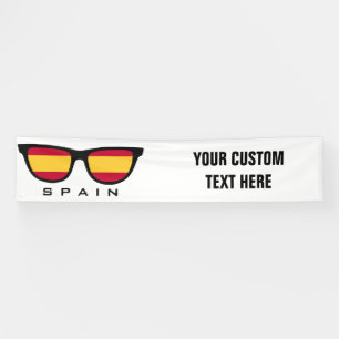 Lona España sombras personalizado texto y banner color