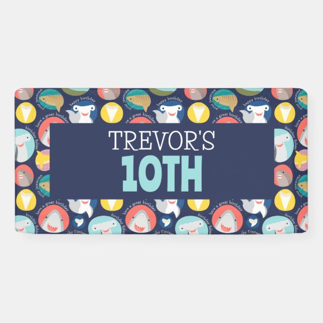 Lona Especie de tiburón mate (Horizontal)