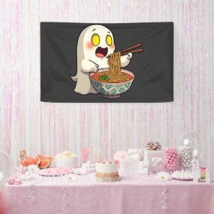 Lona Espeluznante Halloween Pastel Kawaii Ghost Comiend