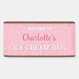 Lona Espolvorines y helados rosas