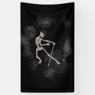 Lona Esqueleto bailando en Top Hat Halloween