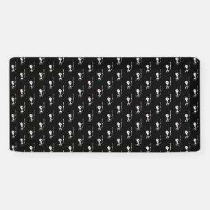 Lona Esqueleto de Halloween con espada