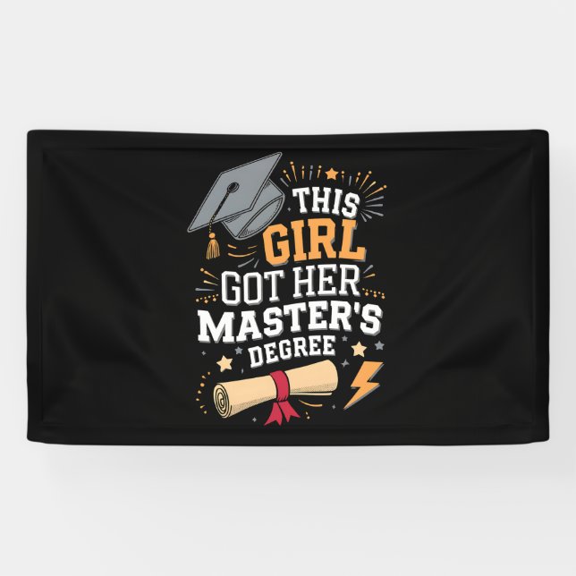 Lona Esta chica se graduó de maestría (Horizontal)