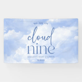 Lona Estamos En Cloud Nueve Blue Baby Shower