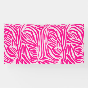 Lona Estampado de cebra rosa