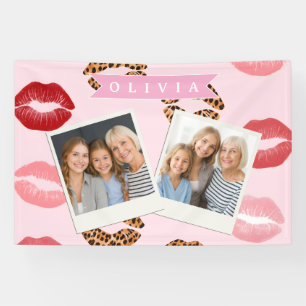 Lona Estampado de labios personalizado con estampado de