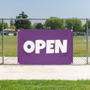 Lona Estandarte abierto morado