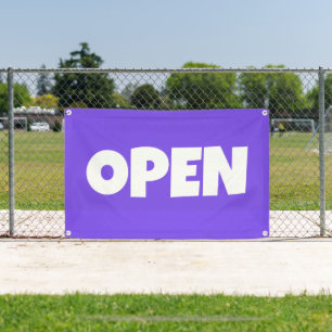 Lona Estandarte Abierto Morado