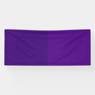 Lona Estandarte de acento izquierdo con brillo morado –