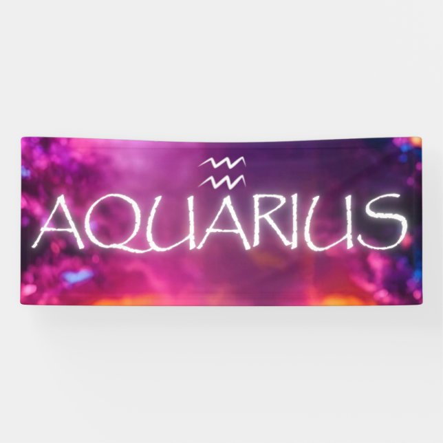 Lona Estandarte de Acuario (Horizontal)