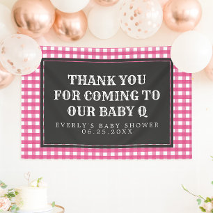 Lona Estandarte de bienvenida para baby shower de Baby