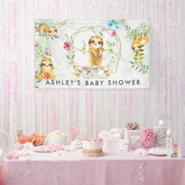 Lona Estandarte de bienvenida para baby shower de perez