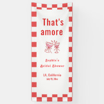 Estandarte de bienvenida 'That's Amor', despedida