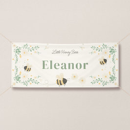 Lona Estandarte de cumpleaños personalizado Little Hone