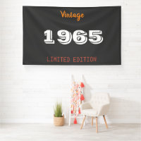 Estandarte de edición limitada de 1965 Vintage – F