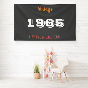 Lona Estandarte de edición limitada de 1965 Vintage – F