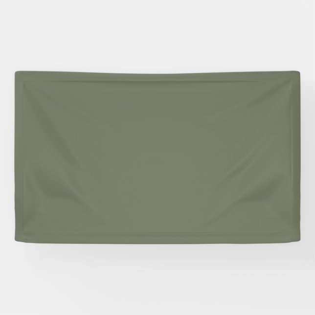 Lona Estandarte de Evento Verde Musgo – Personalizable (Horizontal)