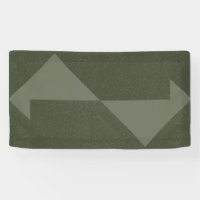 Estandarte de Flechas Verdes Geométricas de Musgo