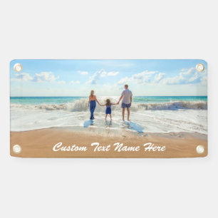 Lona Estandarte de Foto Personalizado con tus Fotos y T