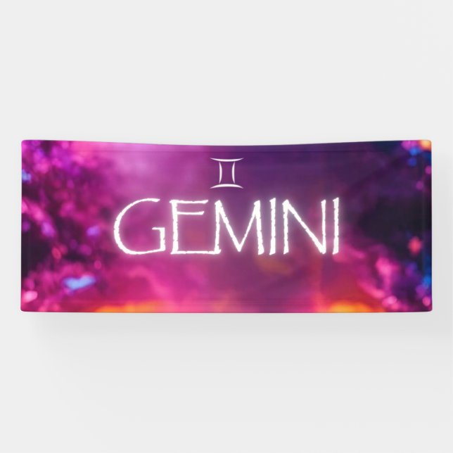 Lona Estandarte de Géminis (Horizontal)