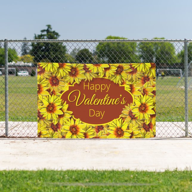 Lona Estandarte de girasol (in situ)