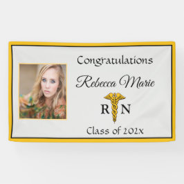 Lona Estandarte de graduación de enfermera registrada C