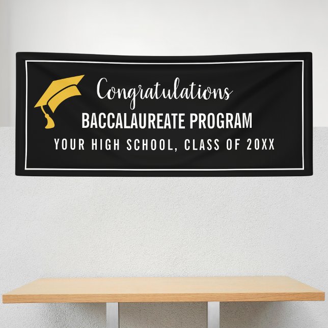 Lona Estandarte de graduación de programa personalizado (Subido por el creador)