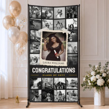 Estandarte de graduación personalizado, Collage de