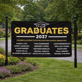 Lona Estandarte de graduación personalizado para el bar