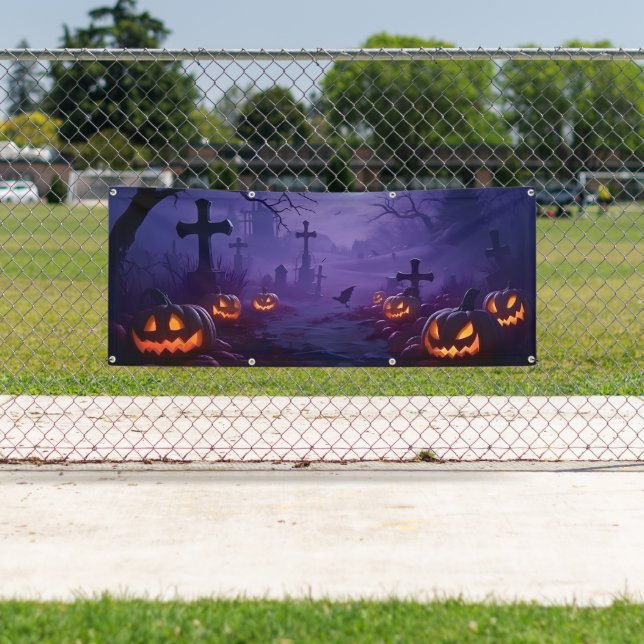 Lona Estandarte de Halloween (In situ)