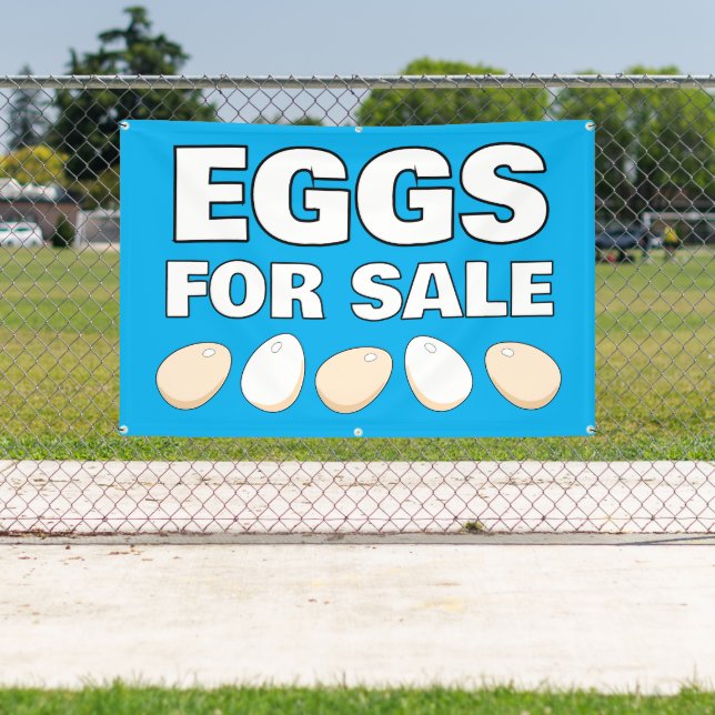 Lona Estandarte de huevos a la venta (in situ)