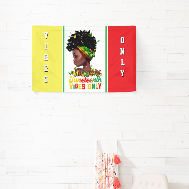 Lona Estandarte de Juneteenth (in situ)