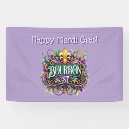 Lona Estandarte de Mardi Gras